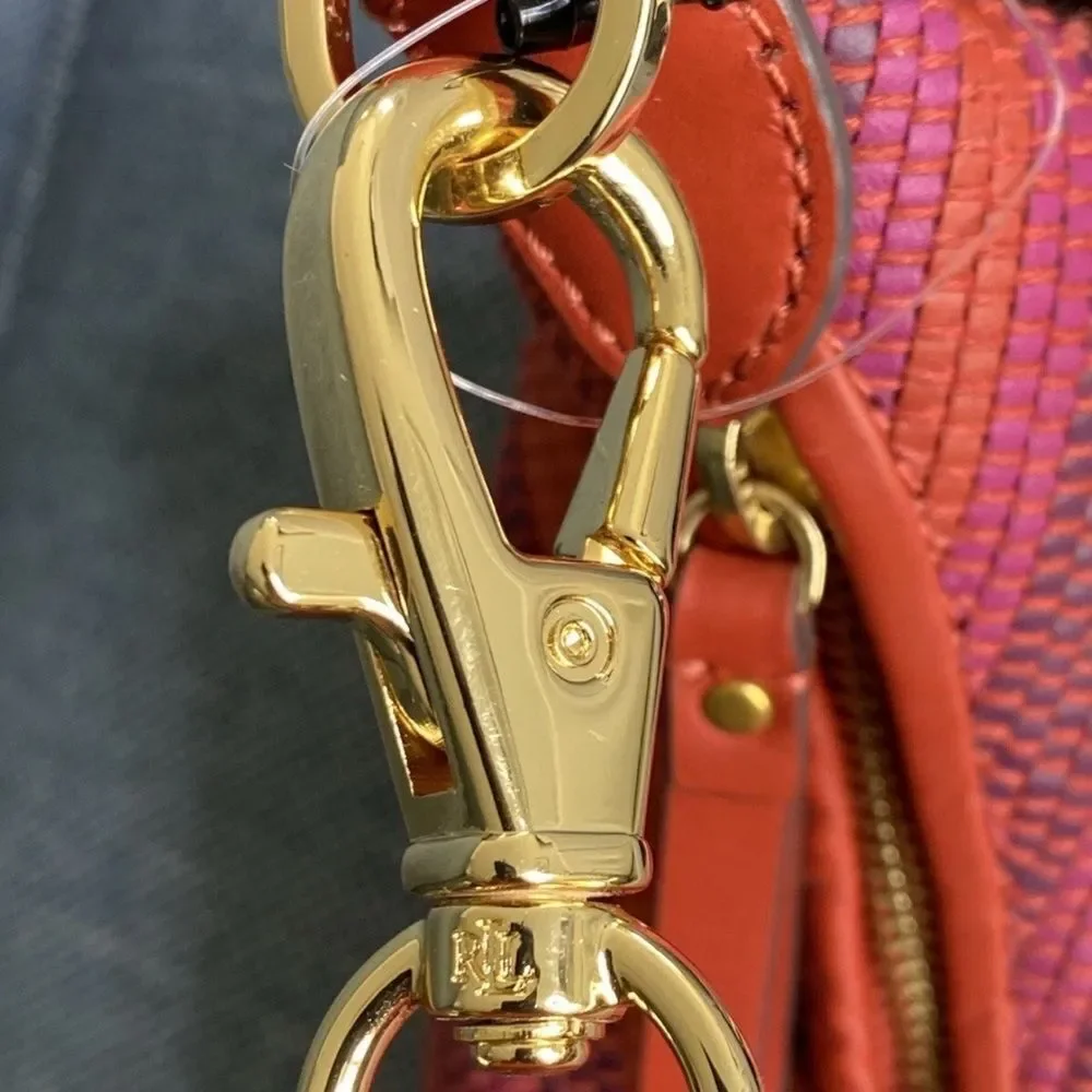 Ralph Lauren Striped Small Kassie Convertible Bag womens